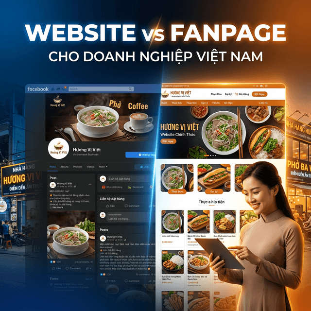 Tại Sao Doanh Nghiệp Việt Cần Website Chuyên Nghiệp Thay Vì Fanpage?